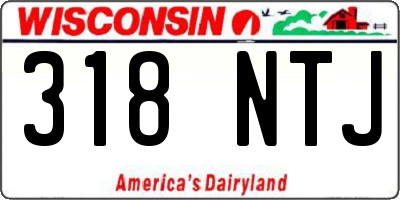 WI license plate 318NTJ