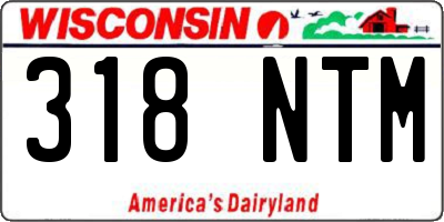 WI license plate 318NTM