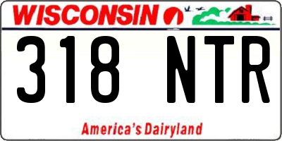 WI license plate 318NTR