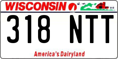WI license plate 318NTT
