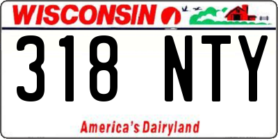 WI license plate 318NTY