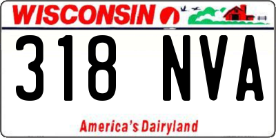 WI license plate 318NVA