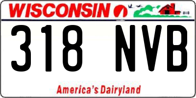 WI license plate 318NVB