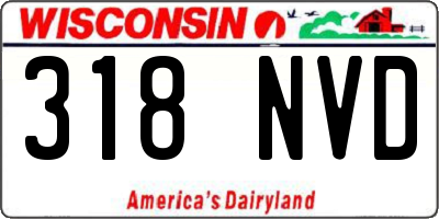 WI license plate 318NVD