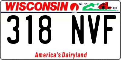 WI license plate 318NVF