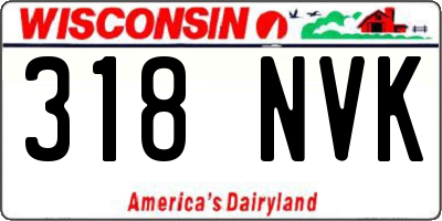WI license plate 318NVK