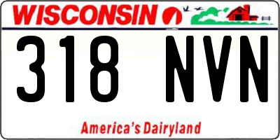 WI license plate 318NVN