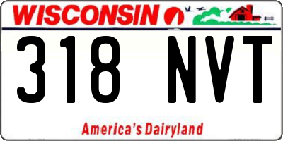 WI license plate 318NVT
