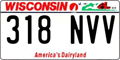 WI license plate 318NVV