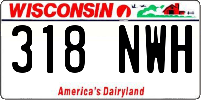 WI license plate 318NWH
