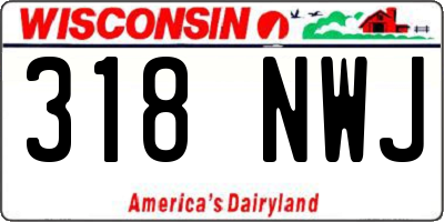 WI license plate 318NWJ