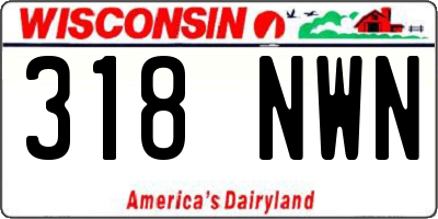 WI license plate 318NWN
