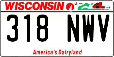 WI license plate 318NWV