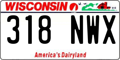 WI license plate 318NWX