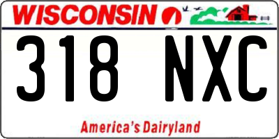WI license plate 318NXC