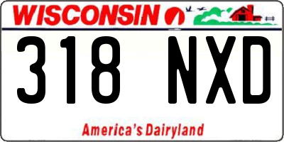 WI license plate 318NXD