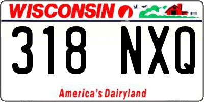 WI license plate 318NXQ