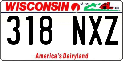 WI license plate 318NXZ