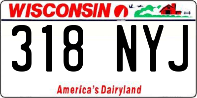 WI license plate 318NYJ
