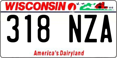 WI license plate 318NZA