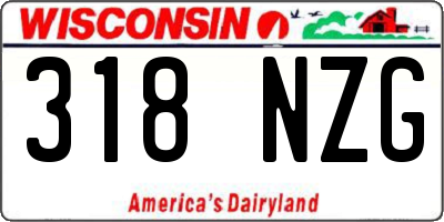 WI license plate 318NZG