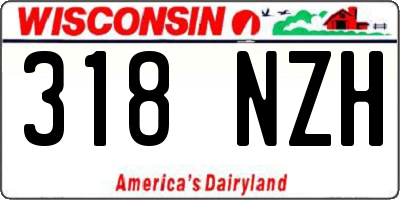 WI license plate 318NZH