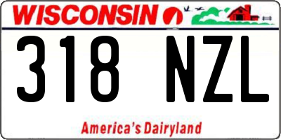 WI license plate 318NZL