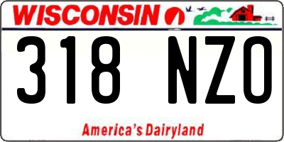 WI license plate 318NZO