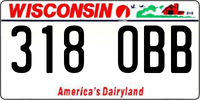 WI license plate 318OBB