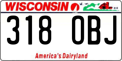 WI license plate 318OBJ
