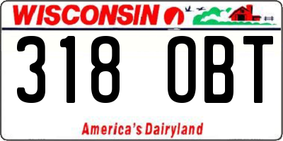 WI license plate 318OBT