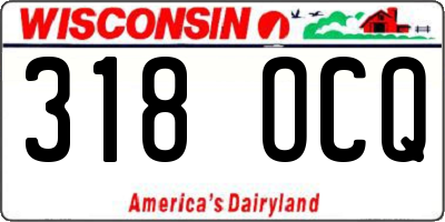 WI license plate 318OCQ