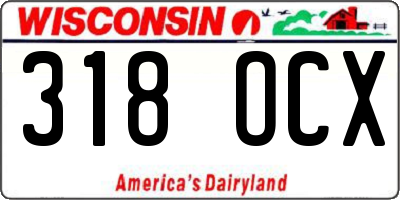 WI license plate 318OCX