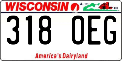 WI license plate 318OEG