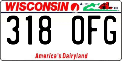 WI license plate 318OFG