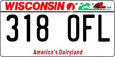 WI license plate 318OFL