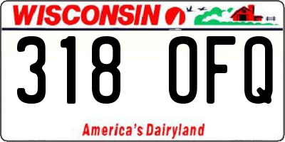 WI license plate 318OFQ