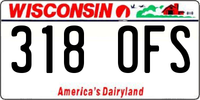 WI license plate 318OFS