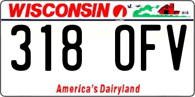 WI license plate 318OFV
