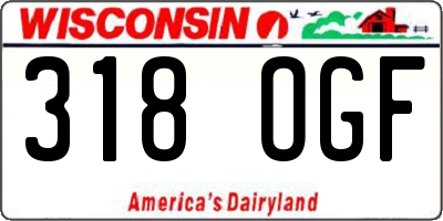 WI license plate 318OGF