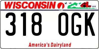 WI license plate 318OGK