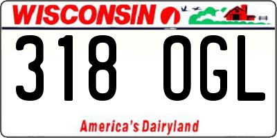 WI license plate 318OGL