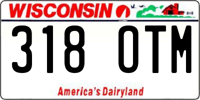 WI license plate 318OTM