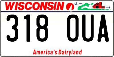 WI license plate 318OUA