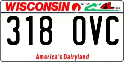 WI license plate 318OVC