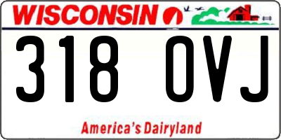 WI license plate 318OVJ