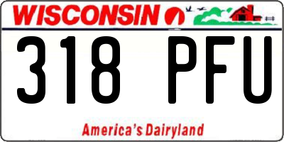 WI license plate 318PFU