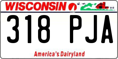 WI license plate 318PJA