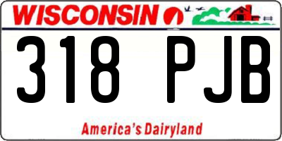 WI license plate 318PJB