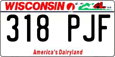 WI license plate 318PJF